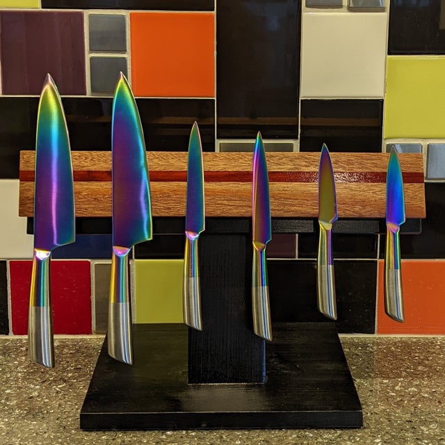 Rainbow Knife Set and Knife Magnet